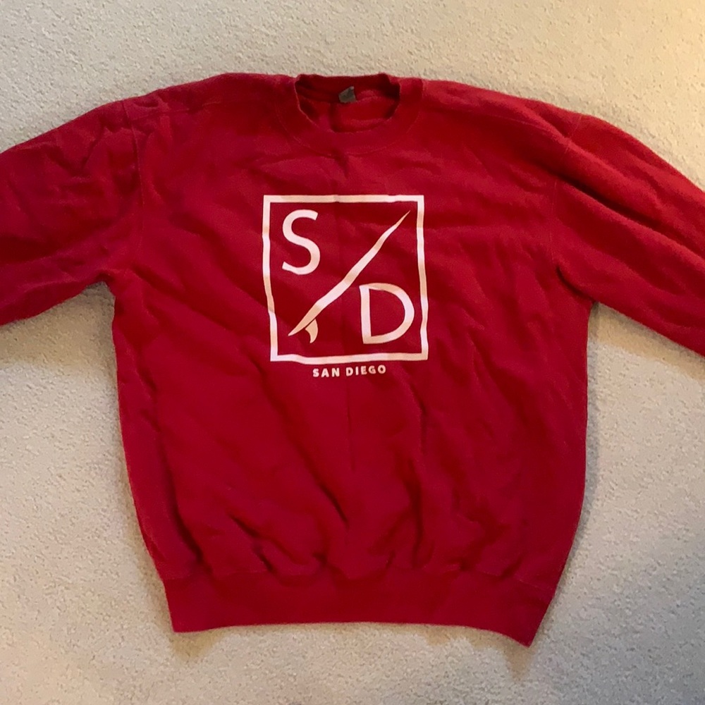 San Diego red crewneck
